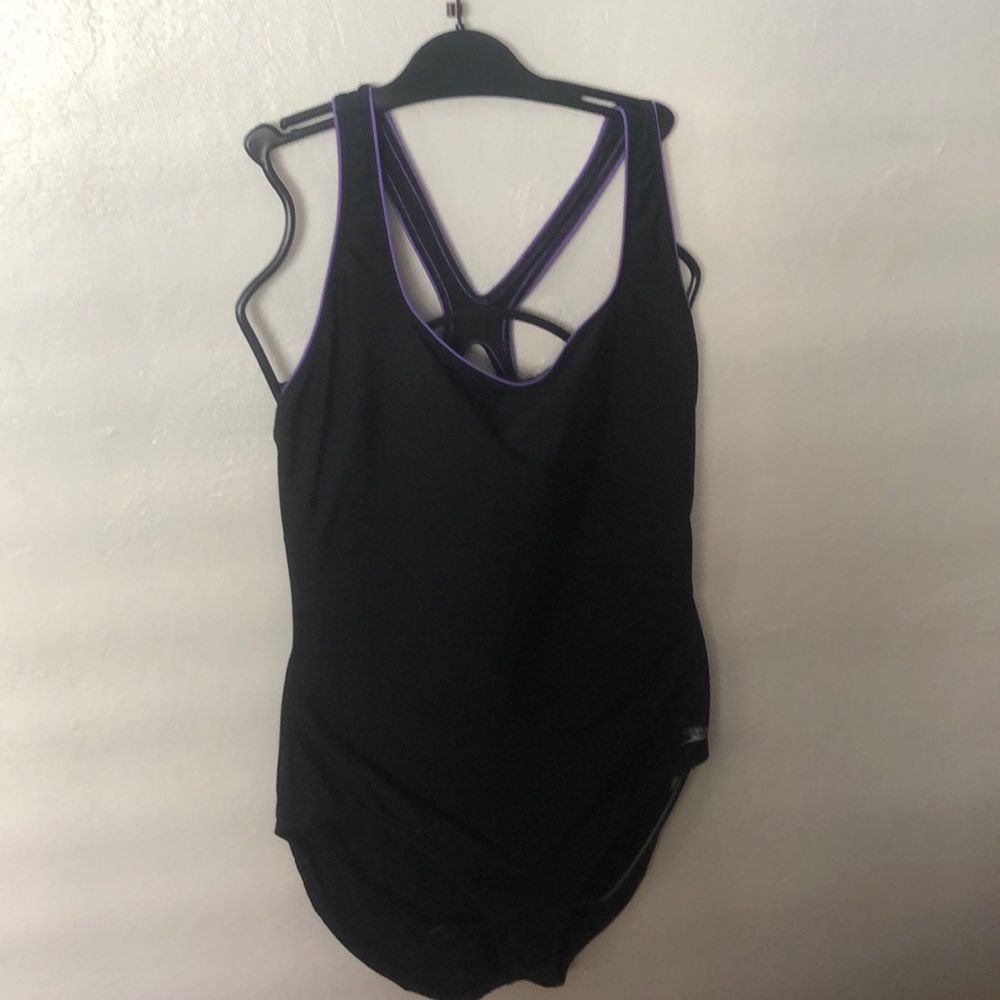 Black/purple Speedo swimsuit size 18